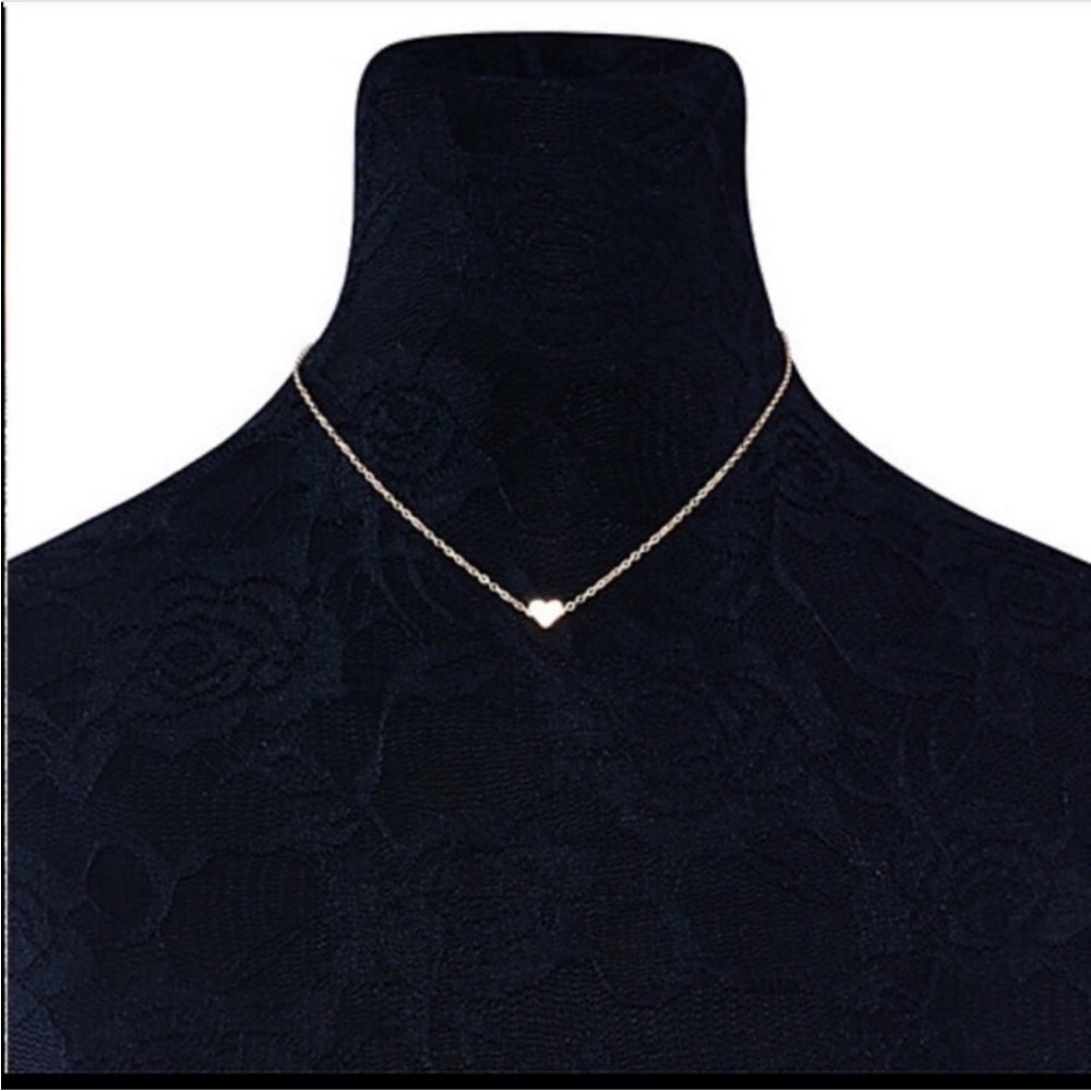 Silver necklace delicate dainty minimalist - Picture 2 of 2